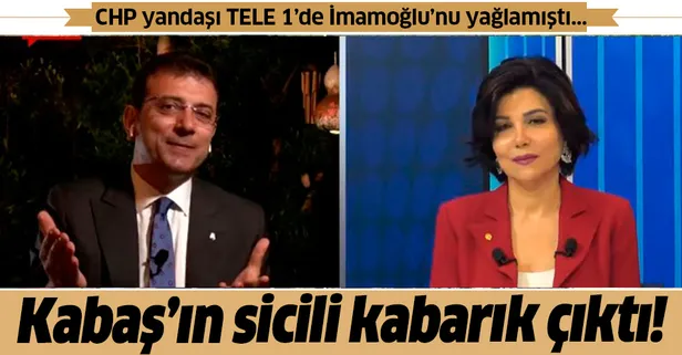 CHP yandaşı TELE 1'de Ekrem İmamoğlu’na methiyeler dizen Sedef Kabaş’ın sicili kabarık çıktı
