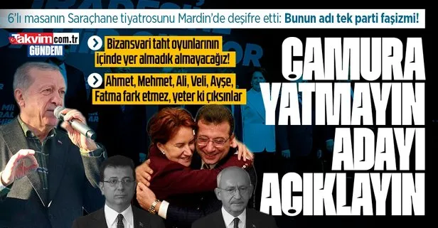 Başkan Erdoğan’dan Saraçhane’deki mağduriyet tiyatrosuna sert tepki: Bunun adı tek parti faşizmi! Yürekleri yetiyorsa adaylarını ilan etsinler