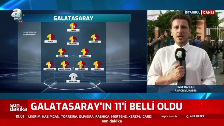 İstanbulspor-Galatasaray maçının ilk 11'leri belli oldu