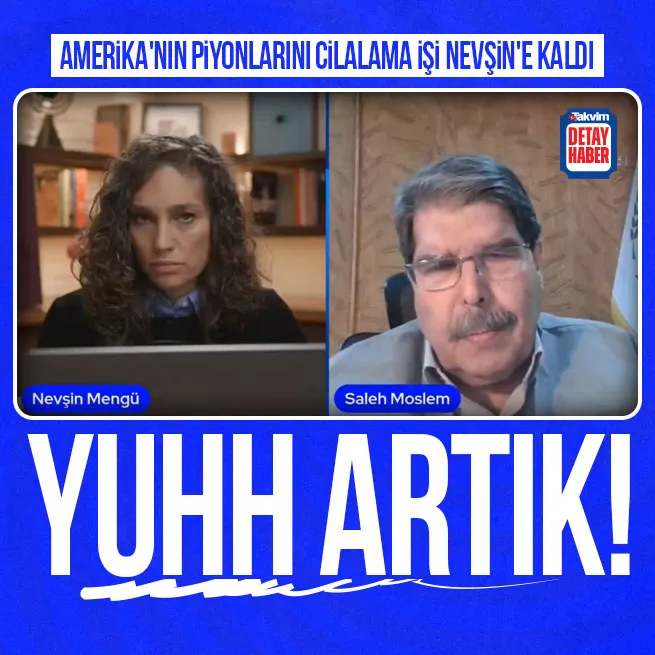 Nevşin Mengüden skandal: PKK/PYD elebaşı Salih Müslimi yayına bağladı!
