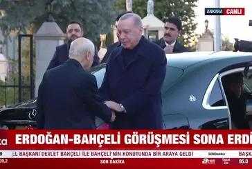 Erdoğan Bahçeli görüşmesi sona erdi!
