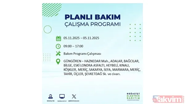 İstanbul'da yaşayanlar dikkat: Evinizde bir süre olmayacak! İlçe ilçe saat açıklandı - 24