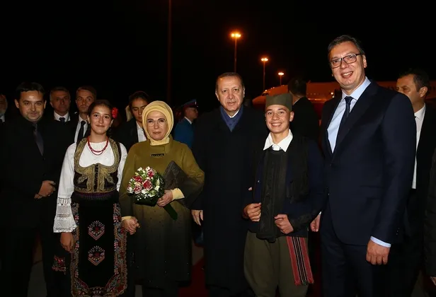 Cumhurbaşkanı Erdoğan Sırbistan'da-4