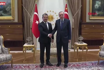 Başkan Erdoğan Mesrur Barzani'yi kabul etti!