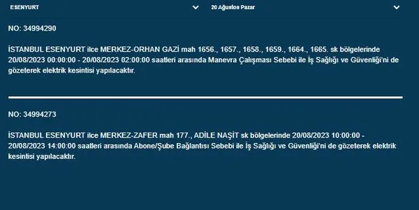 1692518406085.jpeg BEDAŞ duyurdu: İstanbul'da o ilçeler karanlığa gömülecek!-9