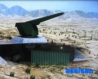 Aselsan’dan Elektromanyetik Top Sistemi TUFAN