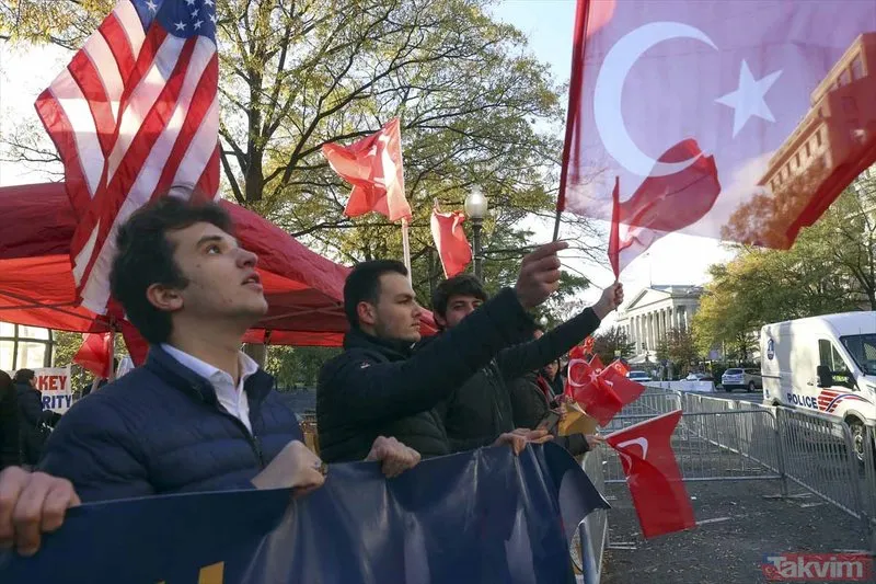 Başkan Erdoğan'a Washington'da coşkulu karşılama