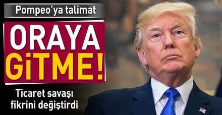 Trump, Pompeo'nun Kuzey Kore'ye gitmemesini istediğini açıkladı!