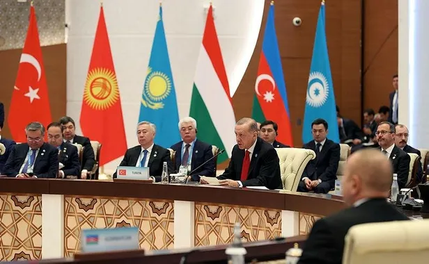 Başkan Erdoğan'dan Türk Devletleri Teşkilatı Devlet ve Hükümet Başkanları 9. Zirvesi'nde önemli açıklamalar-10
