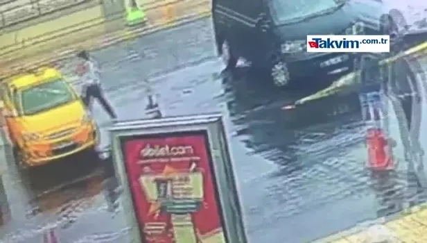 Taksicilerin müşteri kavgası