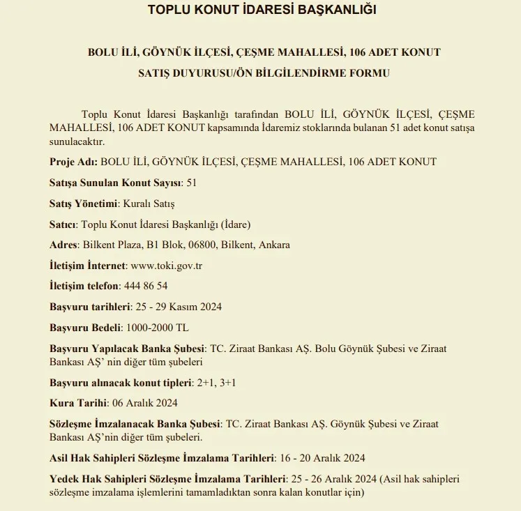 TOKİ resmen duyurdu: 2+1 ve 3+1 daire satılacak! Aylık 13.285 TL taksit, peşinat ise... - 7