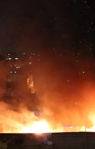 Gece yarısı Şişli alevler içinde kaldı!