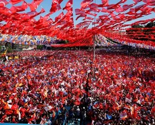 AK Parti’nin Gaziantep mitinginden muhteşem görüntüler