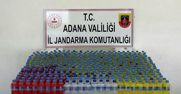 Son dakika: Adana’da 330 litre sahte içki ele geçirildi