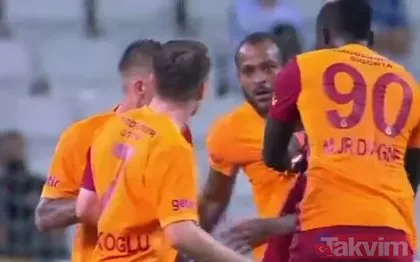 SON DAKİKA: Galatasaraylı futbolcular saha ortasında birbirine girdi! Kerem Aktürkoğlu’na kafa atan Marcao kırmızı kart gördü