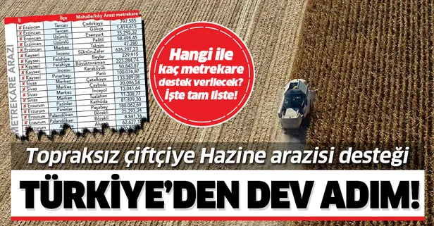 Son dakika: Çiftçilere büyük müjde! 7 ilde araziler çiftçiye açıldı!