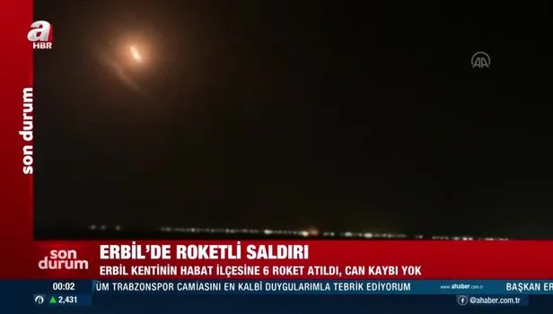 Irak’ın Erbil kentinin Habat ilçesine 6 roket atıldı