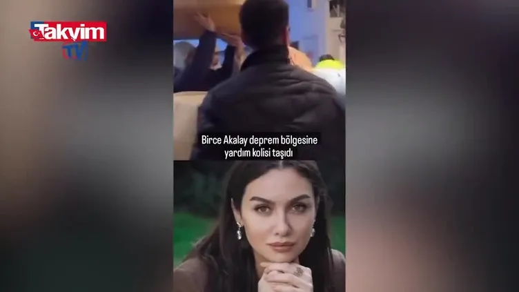 Birce Akalay'dan depremzedelere yardım!