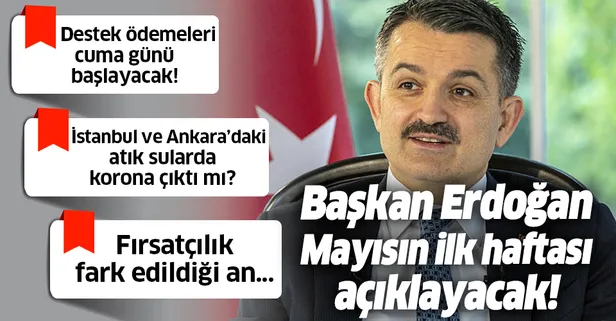 Son dakika: Tarım ve Orman Bakanı Bekir Pakdemirli müjdeyi verdi! Destek ödemeleri 24 Nisan'da başlayacak!