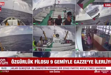 Özgürlük Filosu Gazze'ye ilerliyor!