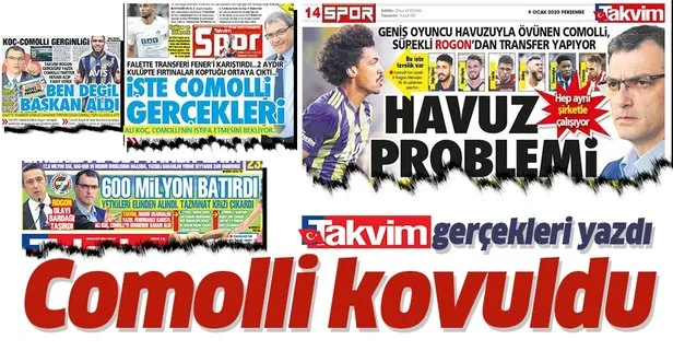 TAKVİM gerçekleri yazdı! Comolli kovuldu