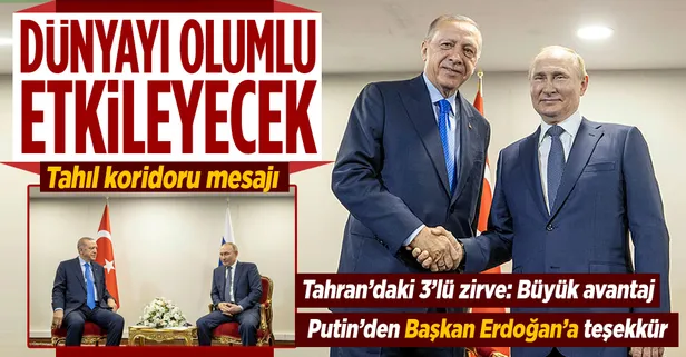 Son dakika: Tahran'da Ankara - Moskova zirvesi! Başkan Erdoğan, Putin ile bir araya geldi