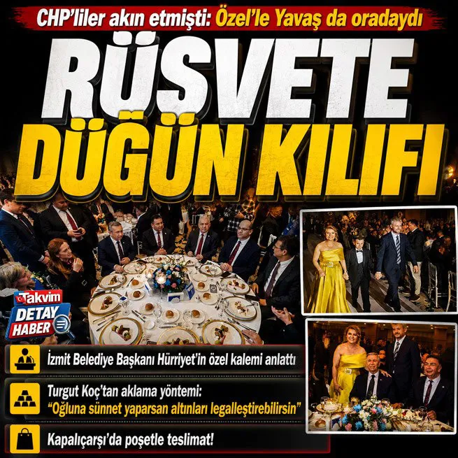 CHPli İzmit Belediyesindeki yolsuzluk soruşturmasında şoke eden itiraflar: Sünnet düğününü rüşvete kılıf yaptılar