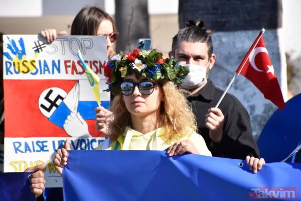 SON DAKİKA: Rusya Ukrayna savaşında son durum! Türkiye'deki Ukraynalılar Rusya'yı protesto etmek için meydanlara akın etti - 19