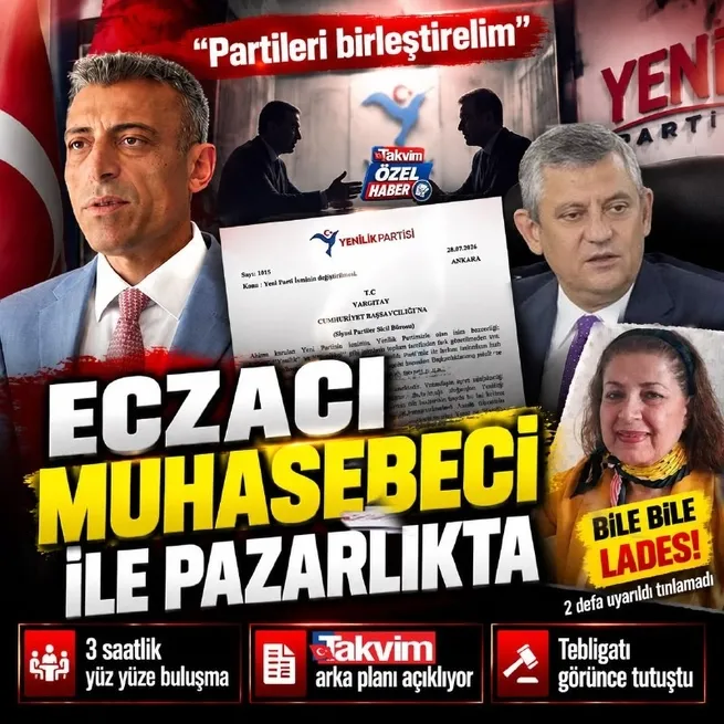 Özgür Özelden bile bile lades! 2 defa uyarıldı, tınlamadı... Yargıtay kapıyı çalınca pazarlığa oturdu: Partileri birleştirelim