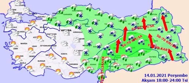 HAVA DURUMU | Meteorolojiden kuvvetli yağış ve kar uyarısı | 14 Ocak İstanbul'da hava nasıl olacak?-9