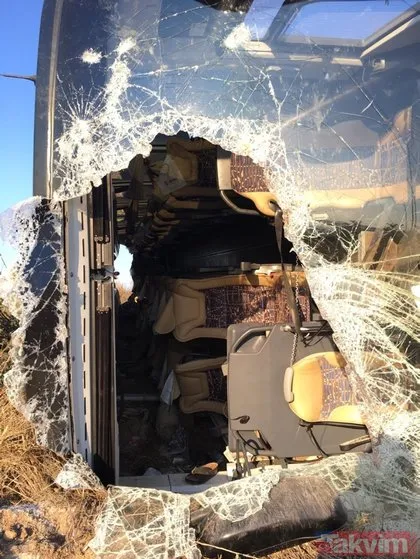 Eskişehir’de yolcu otobüsü şarampole devrildi: 13 yaralı