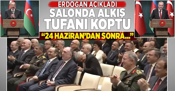 Erdoğan açıkladı salonda alkış tufanı koptu: "24 Haziran'dan sonra..."