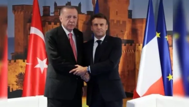 Başkan Erdoğan, Fransa Cumhurbaşkanı Macron ile görüştü