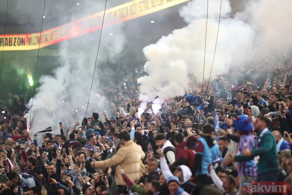 Trabzonspor taraftarı şampiyonluğu kutluyor! Renkli görüntüler... - 21