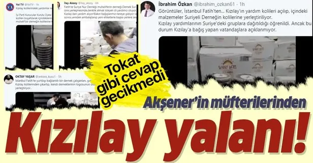 Türk Kızılay’ından İYİ Parti’nin alçak iftirasına yanıt: Bizi insanlığa hizmet etmekten alıkoyamayacaktır
