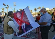 Libyanın başkenti Trablusta darbeci Sisiye karşı Libya ve Türk bayraklı gösteri