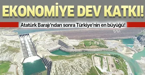 Atatürk Barajı’ndan sonra Türkiye’nin en büyüğü! Ilısu Barajı Veysel Eroğlu Barajı’ndan ekonomiye dev katkı!