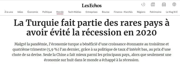 Türkiye ekonomisinin büyüme başarısına Fransız ekonomi gazetesi Les Echos'tan övgü-3