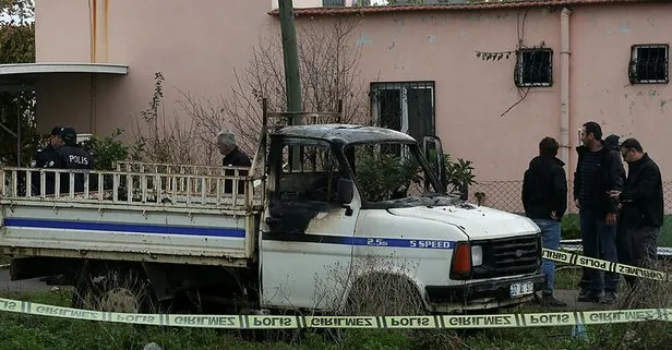 Antalya'da yanan araçta erkek cesedi bulundu