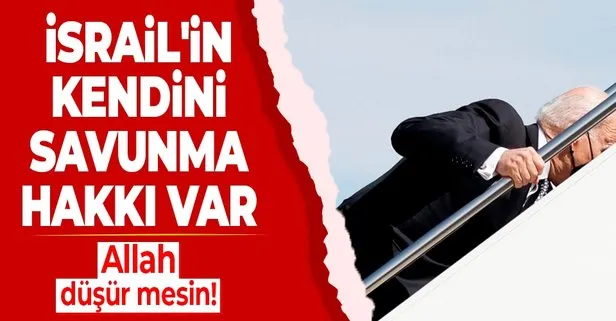 Biden: İsrail'in kendini savunma hakkı var