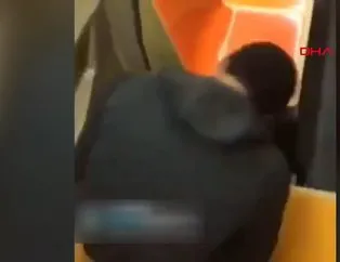 Metroda bayıltan dayak!