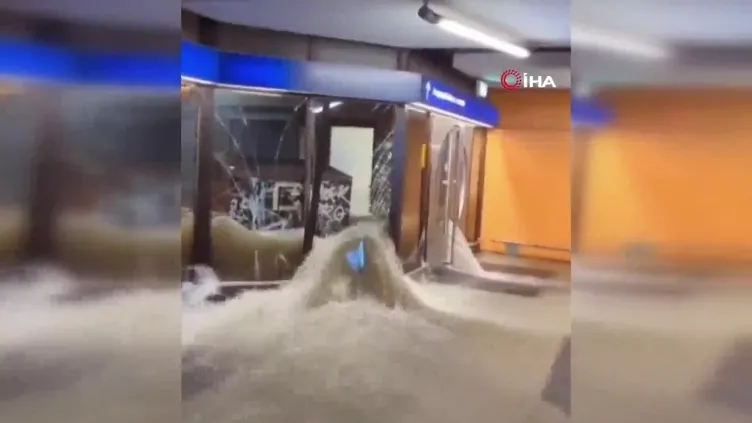 Frankfurt Havalimanı göle döndü