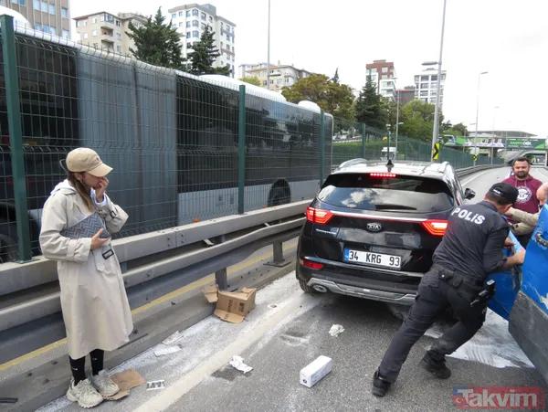 Karasızlık sonucu dehşet bir şekilde ölüyordu! Bariyerler kargo aracına ok gibi saplandı - 7