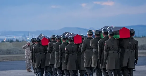 Uçak kazasında hayatını kaybeden Libya askeri heyeti için Ankara'da tören düzenlendi!