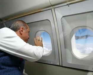 Başkomutan Erdoğan’a F16 uçakları eşlik etti