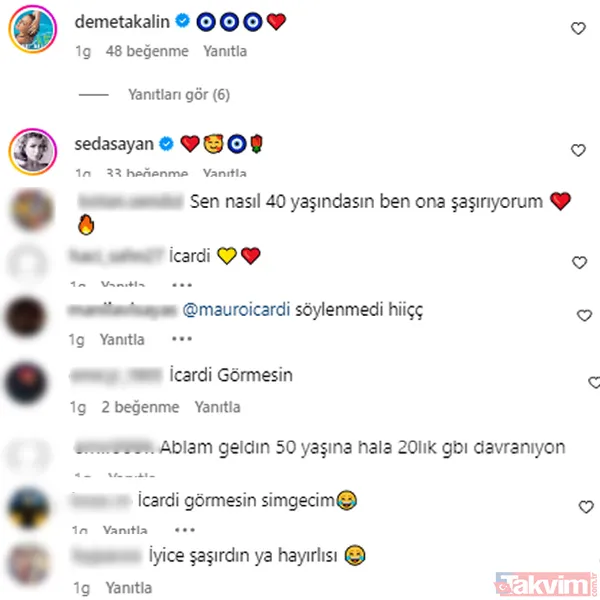 Simge’nin mayolu pozları olay oldu! Icardi yorumları havada uçuştu! Demet Akalın ve Seda Sayan durmadı! “Hala 20’lik gibi davranıyorsun...” - 6