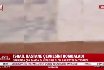 İsrail Kudüs Hastanesi çevresini vurdu