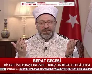 Ali Erbaş’tan Berat Gecesi özel duası