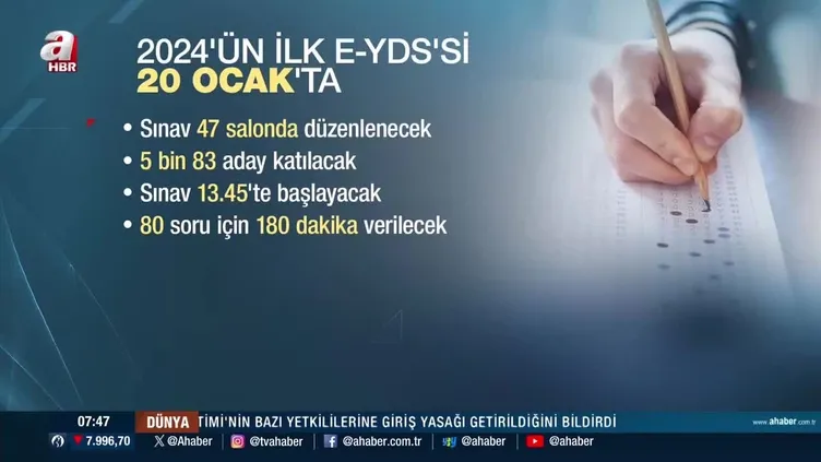 ÖSYM 2024 e-YDS sınavı bugün!