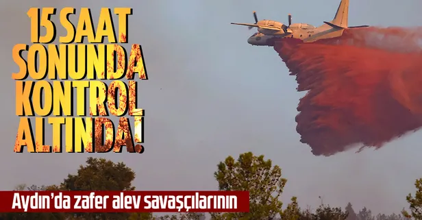 Aydın Söke'de orman yangını kontrol altında!